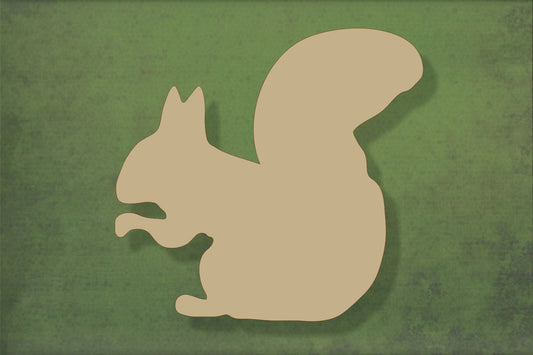 Laser cut, blank wooden Squirrel shape for craft