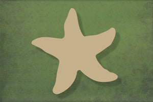 Laser cut, blank wooden Starfish shape for craft