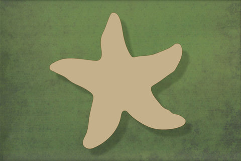 Laser cut, blank wooden Starfish shape for craft