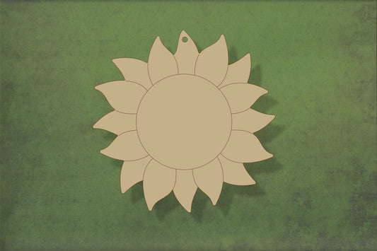 Laser cut, blank wooden Flower sunflower shape for craft