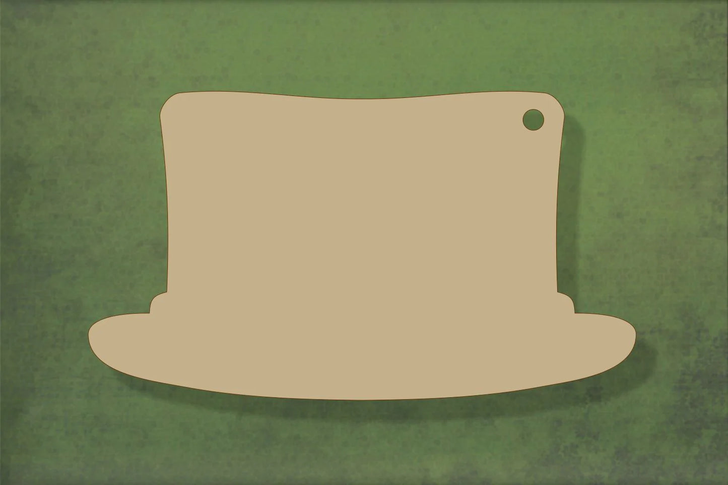 laser cut blank wooden Top hat shape for craft