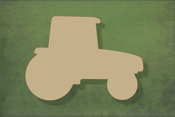 Laser cut, blank wooden Tractor shape for craft