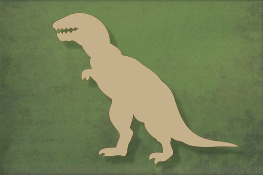 laser cut blank wooden Tyrannosaurus dinosaur shape for craft