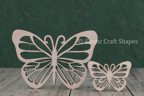4mm thick plywood butterfly shape with intricate cutout design on the wings