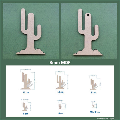 Cactus shapes - 3mm MDF