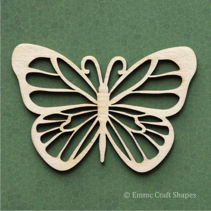 Filagree style cutout butterfly. Laser cut from 4mm poplar plywood