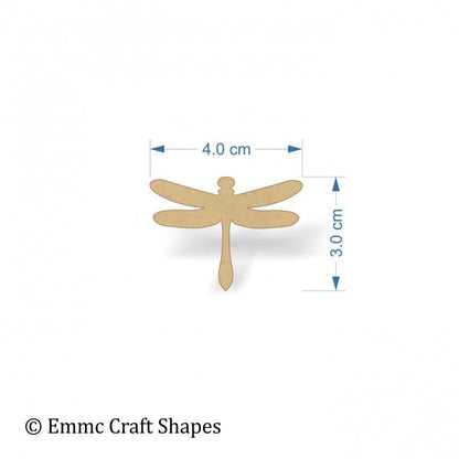 Dragonfly Shapes - 4 cm without hanging holes