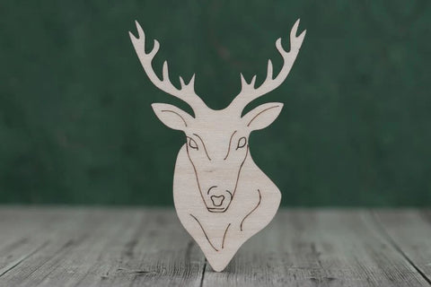 4 mm plywood Stags Head