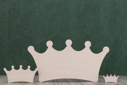 plywood Princess Crown Shapes