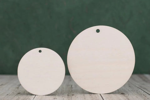 plywood Circle Blanks - with hanging holes