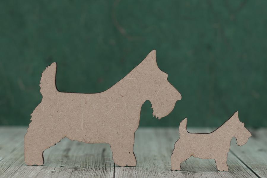 3mm MDF Scottie Dogs