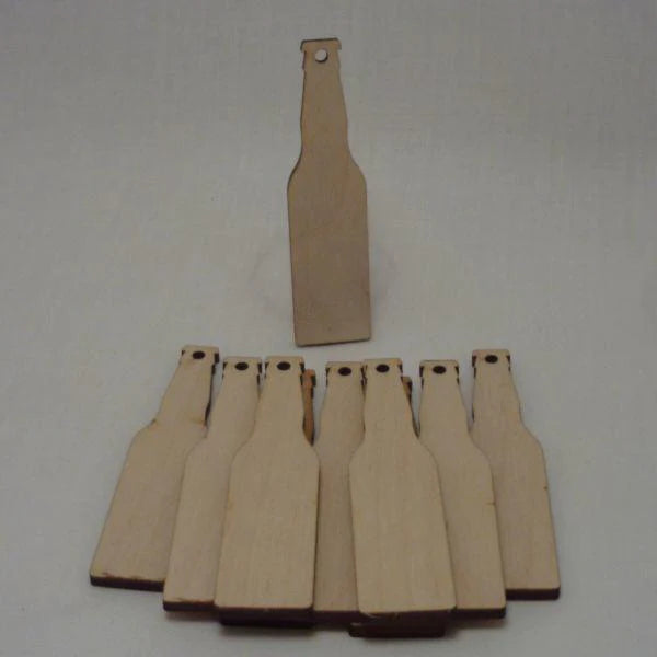4 mm plywood Beer Bottles with hanging hole