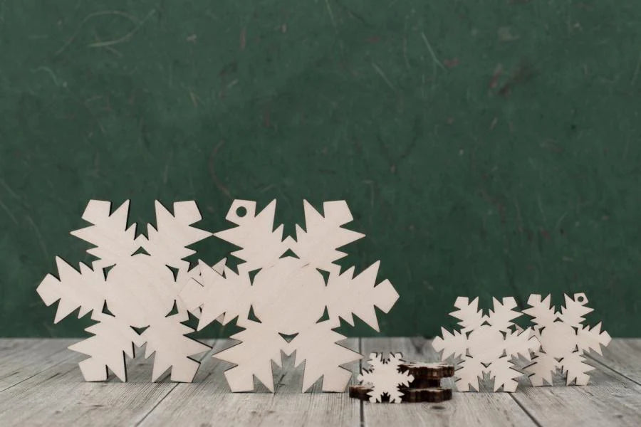 plywood Snow Flake Cut Outs