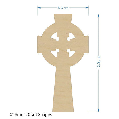 4 mm plywood Celtic Cross Blanks 12 cm without hanging hole