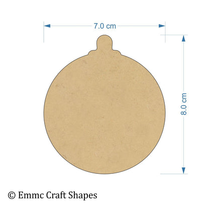 3 mm MDF blank bauble cut outs - 8cm