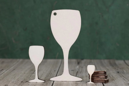 plywood Wine Glass Shape Blanks