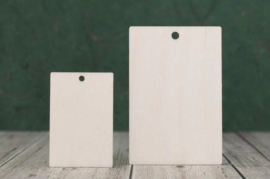 plywood Rectangle Craft Tag/Blanks
