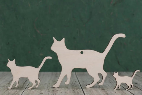 plywood Cat Blank Cut Outs