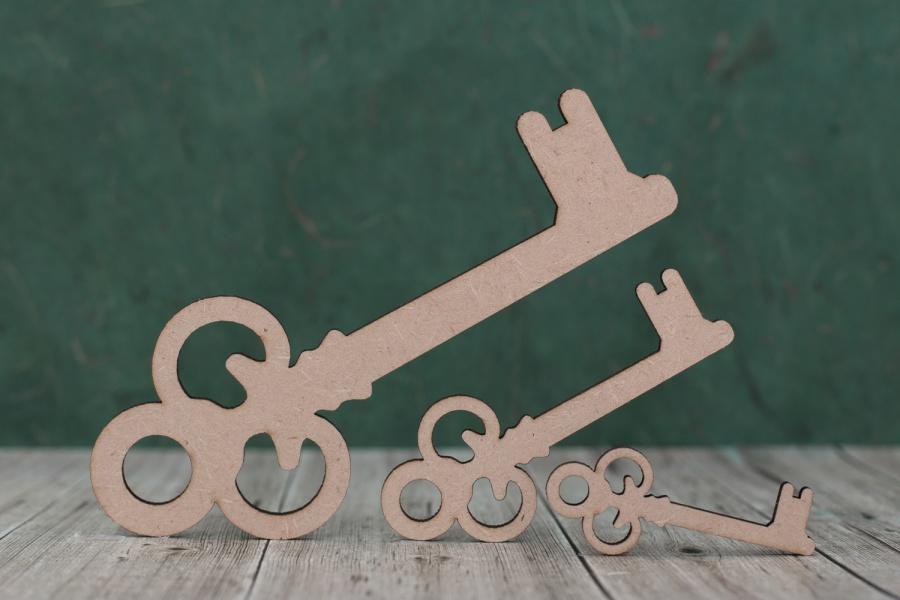 3mm MDF Key Shapes