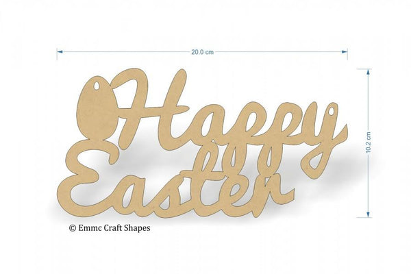 Happy Easter Text - 20 cm