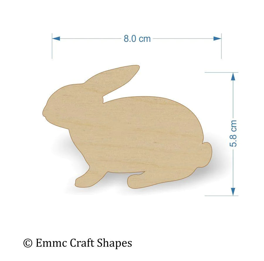 4x6 Solid Rabbit Rabbit Shape - Plywood Craft Blank