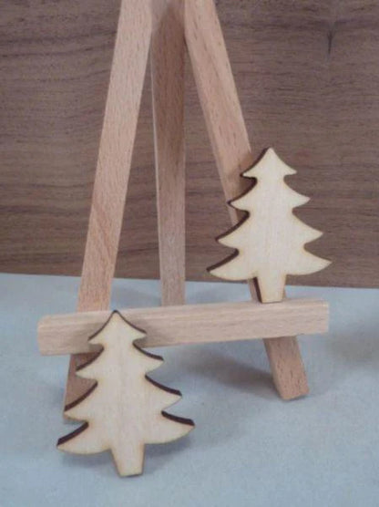 plywood Christmas Trees - 4 cm without hanging hole