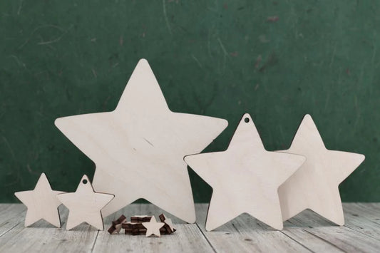 plywood Star Shapes