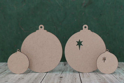 3 mm MDF Bauble Cut Outs