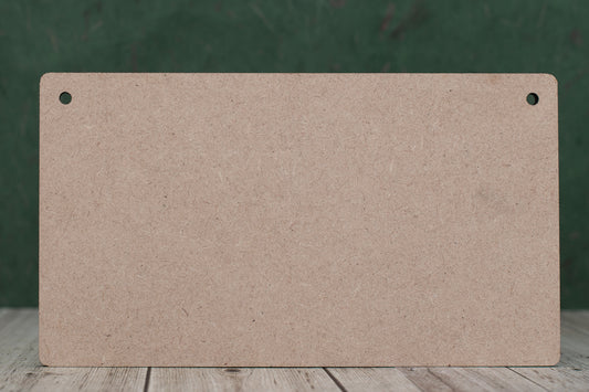 7 cm Wide 3mm thick MDF Plaques with rounded corners