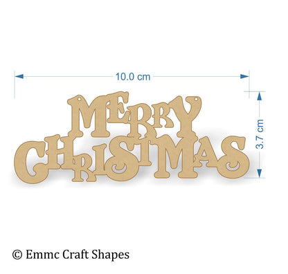 3mm thick mdf "merry Christmas" text. 10 cm wide