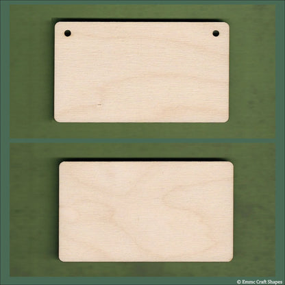 13 cm Wide Blank board plaques with rounded corners - plywood