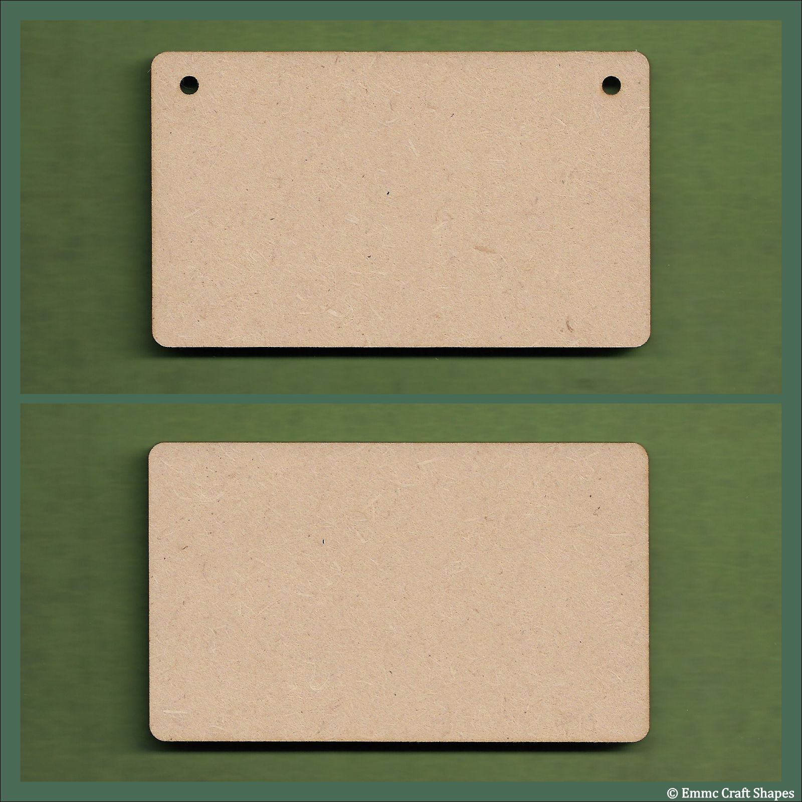 Plaques with rounded corners 3mm MDF