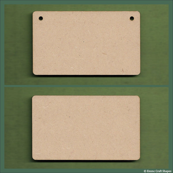 12 cm Wide 3mm thick MDF Plaques with rounded corners
