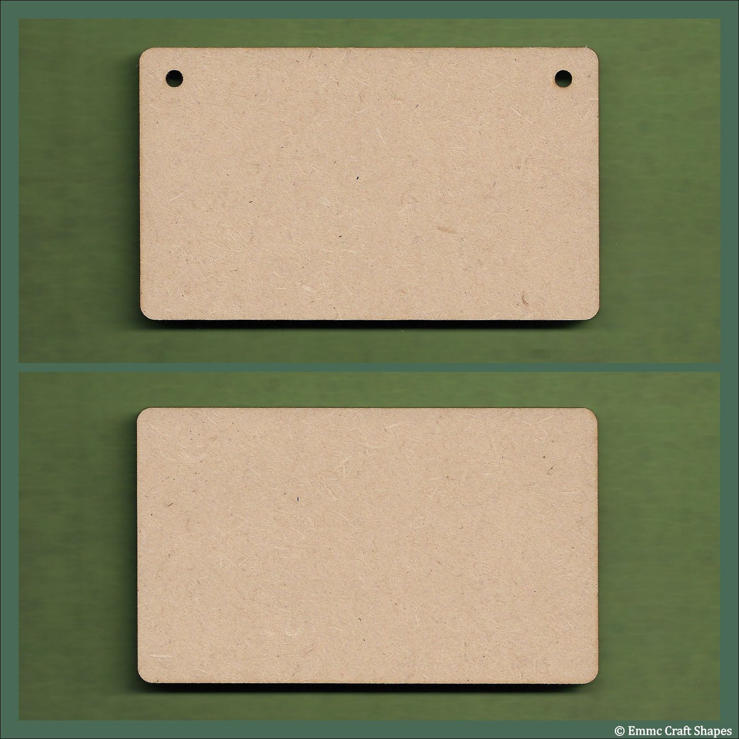 13 cm Wide 3mm thick MDF Plaques with rounded corners