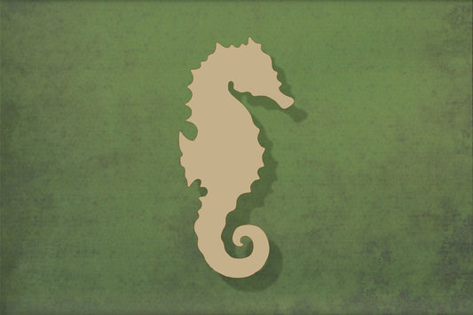 Laser cut, blank wooden seahorse shape for craft